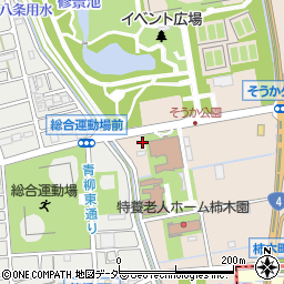 埼玉県草加市柿木町263周辺の地図