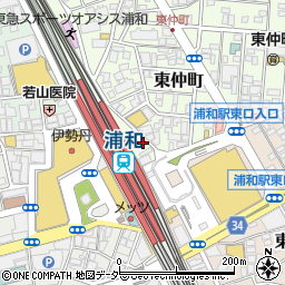 埼玉県さいたま市浦和区東仲町1-19周辺の地図