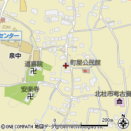 山梨県北杜市大泉町谷戸2244周辺の地図