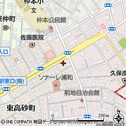 埼玉県さいたま市浦和区東高砂町28周辺の地図