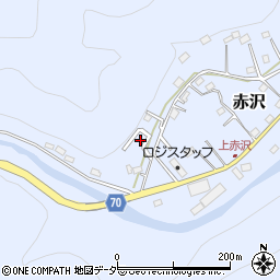 埼玉県飯能市赤沢653-9周辺の地図