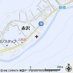 埼玉県飯能市赤沢549周辺の地図