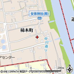 埼玉県草加市柿木町150周辺の地図