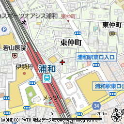 埼玉県さいたま市浦和区東仲町11-4周辺の地図