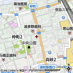 三井住友銀行浦和支店周辺の地図