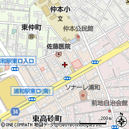 埼玉県さいたま市浦和区東高砂町24周辺の地図