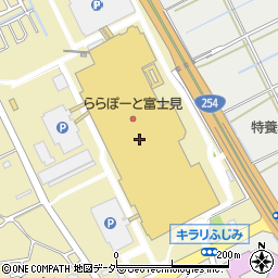 モンベル　ららぽーと富士見店周辺の地図