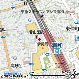ＪＯＫＥＲ　伊勢丹浦和店周辺の地図
