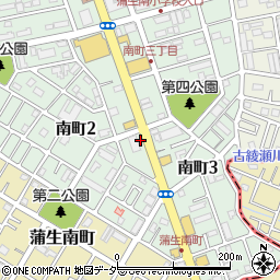 ワークマン越谷蒲生店駐車場周辺の地図