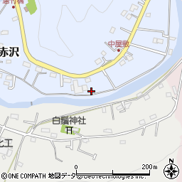 埼玉県飯能市赤沢80-3周辺の地図