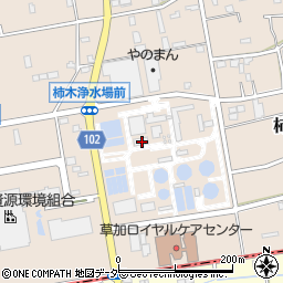 埼玉県草加市柿木町162周辺の地図