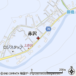 埼玉県飯能市赤沢556周辺の地図