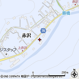 埼玉県飯能市赤沢548-1周辺の地図
