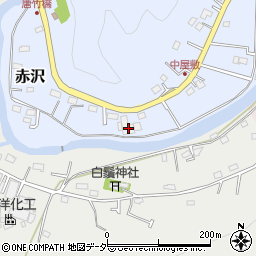埼玉県飯能市赤沢83-2周辺の地図