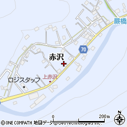 埼玉県飯能市赤沢556-1周辺の地図
