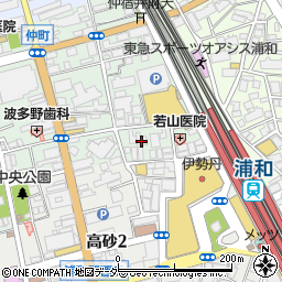 サイゼリヤ 浦和西口店周辺の地図