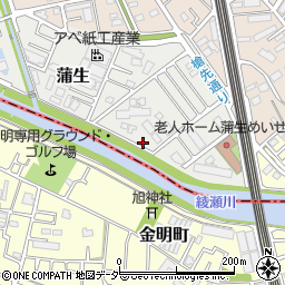 埼玉県越谷市蒲生3820周辺の地図