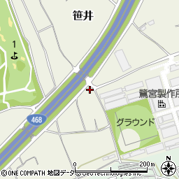 埼玉県狭山市笹井589周辺の地図
