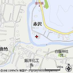 埼玉県飯能市赤沢116-4周辺の地図