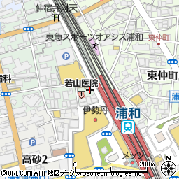 ビデオ館２４　浦和店周辺の地図