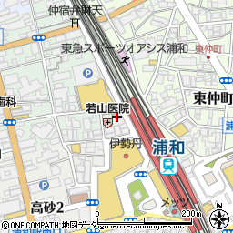 ファミリーマート浦和駅北店周辺の地図