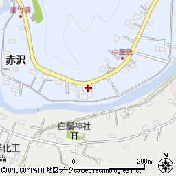 埼玉県飯能市赤沢81周辺の地図