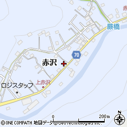埼玉県飯能市赤沢559周辺の地図