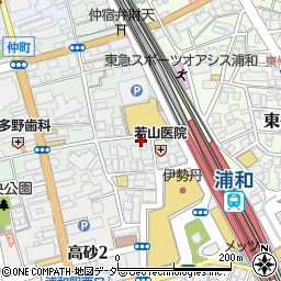 カーブス浦和駅前周辺の地図