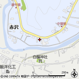 埼玉県飯能市赤沢86-2周辺の地図
