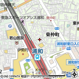 埼玉県さいたま市浦和区東仲町10-5周辺の地図