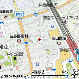 お多幸 浦和店周辺の地図