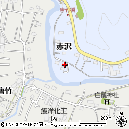 埼玉県飯能市赤沢115-1周辺の地図