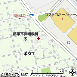 日本トラック株式会社　三郷支店周辺の地図