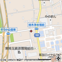埼玉県草加市柿木町241周辺の地図