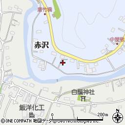 埼玉県飯能市赤沢96-2周辺の地図