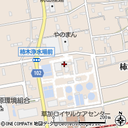 埼玉県柿木浄水場周辺の地図