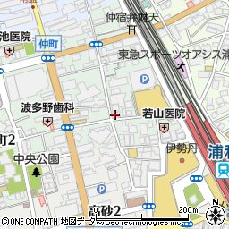 セブンイレブン浦和仲町１丁目店周辺の地図