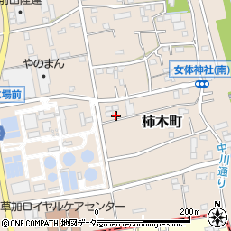 埼玉県草加市柿木町238-1周辺の地図