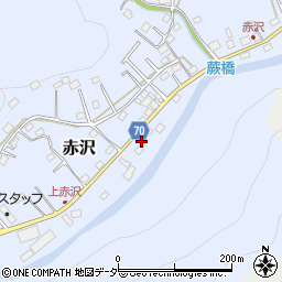 埼玉県飯能市赤沢545-2周辺の地図