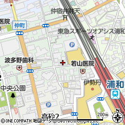 天馬 浦和店周辺の地図