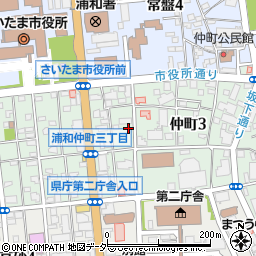 浦和福音教会周辺の地図