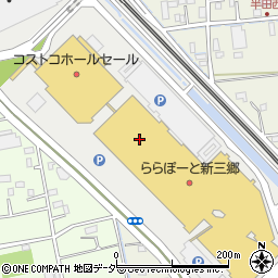ラウンドワンららぽーと新三郷店周辺の地図