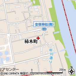 埼玉県草加市柿木町223周辺の地図