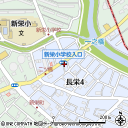 白和クリーニング　長栄町店周辺の地図
