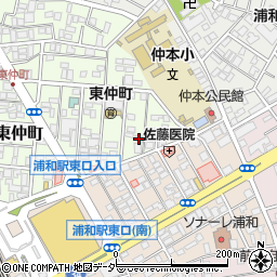 埼玉県さいたま市浦和区東仲町30-18周辺の地図