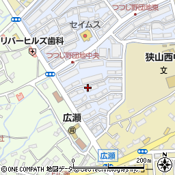 埼玉県狭山市つつじ野4周辺の地図