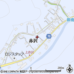 埼玉県飯能市赤沢560周辺の地図