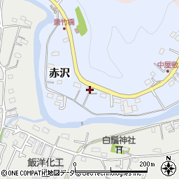 埼玉県飯能市赤沢95-1周辺の地図