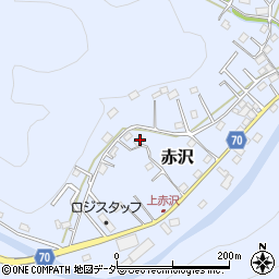 埼玉県飯能市赤沢607周辺の地図