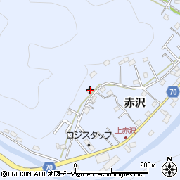 埼玉県飯能市赤沢644周辺の地図